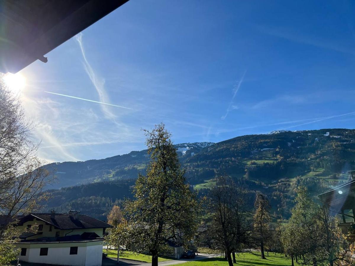 Ferienwohnung Platzhirsch Panorama View Balkon, Gartensauna, Garten, Grillplatz Stumm Exteriér fotografie