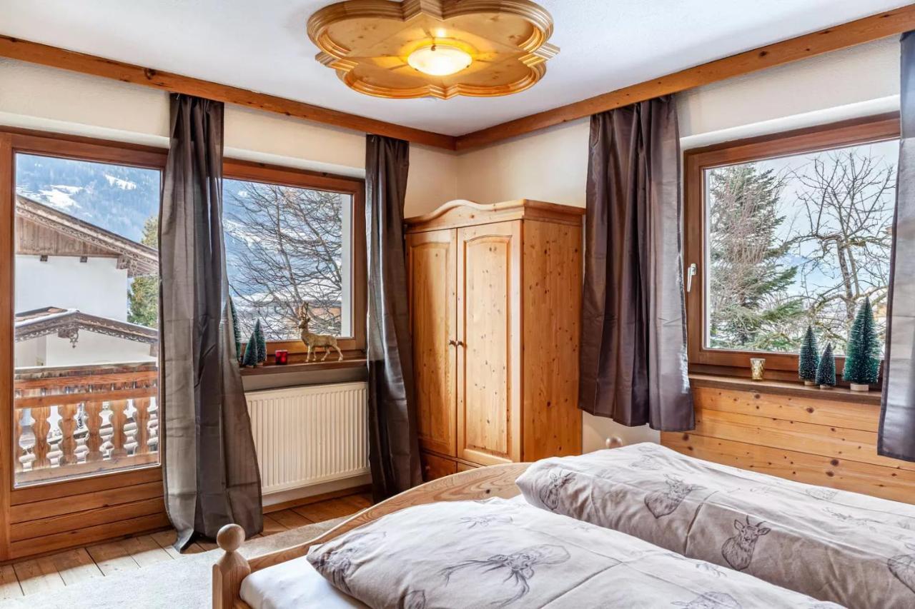 Ferienwohnung Platzhirsch Panorama View Balkon, Gartensauna, Garten, Grillplatz Stumm Exteriér fotografie