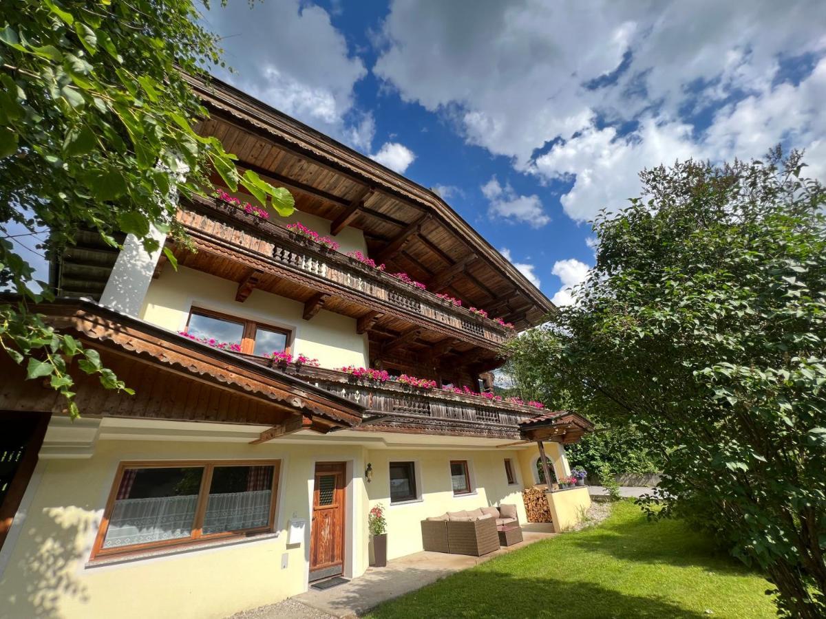 Ferienwohnung Platzhirsch Panorama View Balkon, Gartensauna, Garten, Grillplatz Stumm Exteriér fotografie